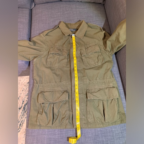 Men Polo by Ralph Lauren military style over shirt, fall jacket, size L - Picture 10 of 10